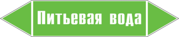 Маркировка трубопровода "питьевая вода" (пленка, 358х74 мм) - Маркировка трубопроводов - Маркировки трубопроводов "ВОДА" - Магазин охраны труда и техники безопасности stroiplakat.ru